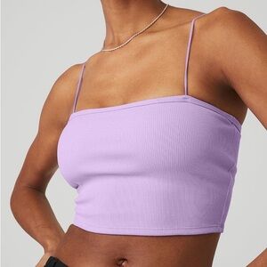 ALO YOGA Lilac Purple Tube Sleeveless Top